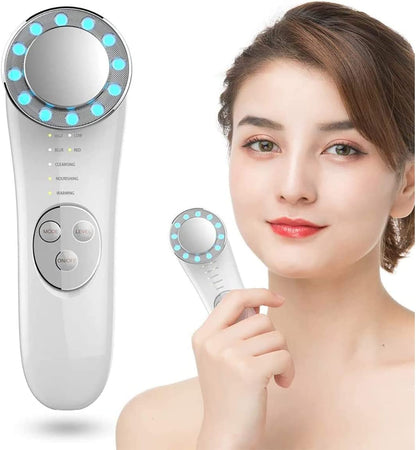 Facial Massager, Skin Care Tools 7 in 1 Face Lifting Machine, Galvanic Facial Machine Face Tightening Machine for Skin High Frequency Facial Machine