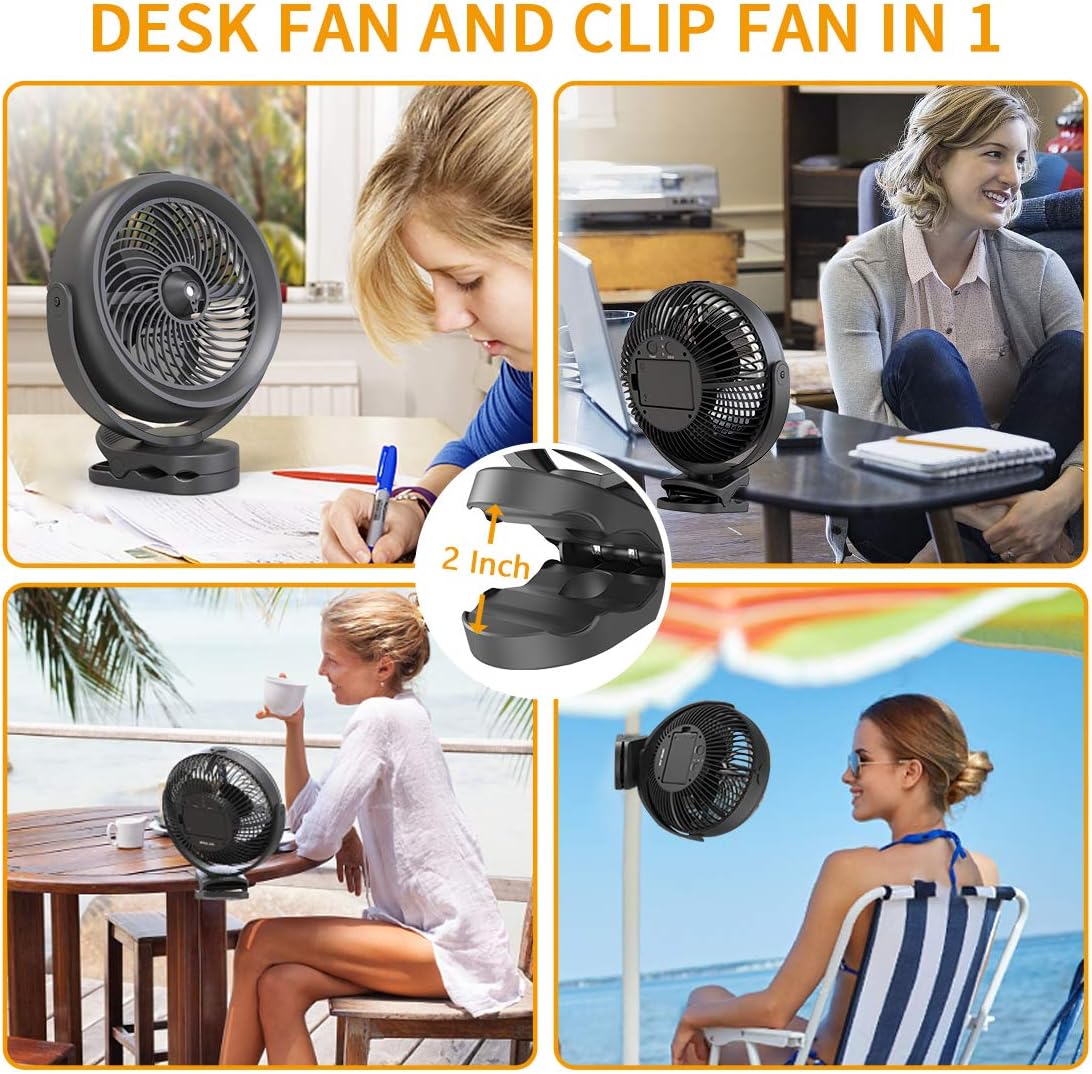 Desk Fan, Battery Operated Fan - Royal Luxury Deals 