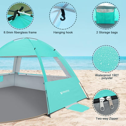 Beach Tent Sun Shelter - Royal Luxury Deals 