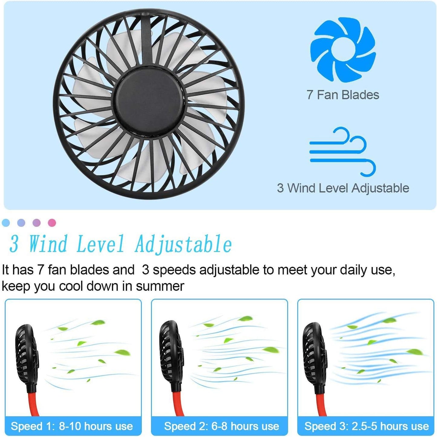 USB Rechargeable Sport Fans - Royal Luxury Deals 