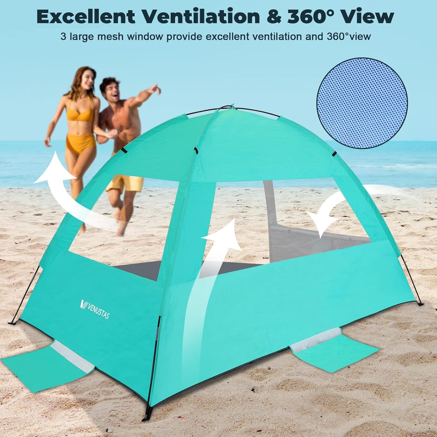 Beach Tent Sun Shelter - Royal Luxury Deals 