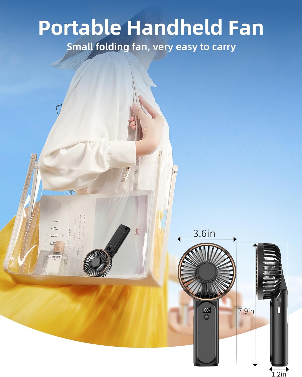 Portable Handheld Fan - Royal Luxury Deals 