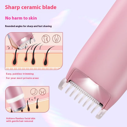 2-in-1 Electric Shaver Women's Double-headed Shaving