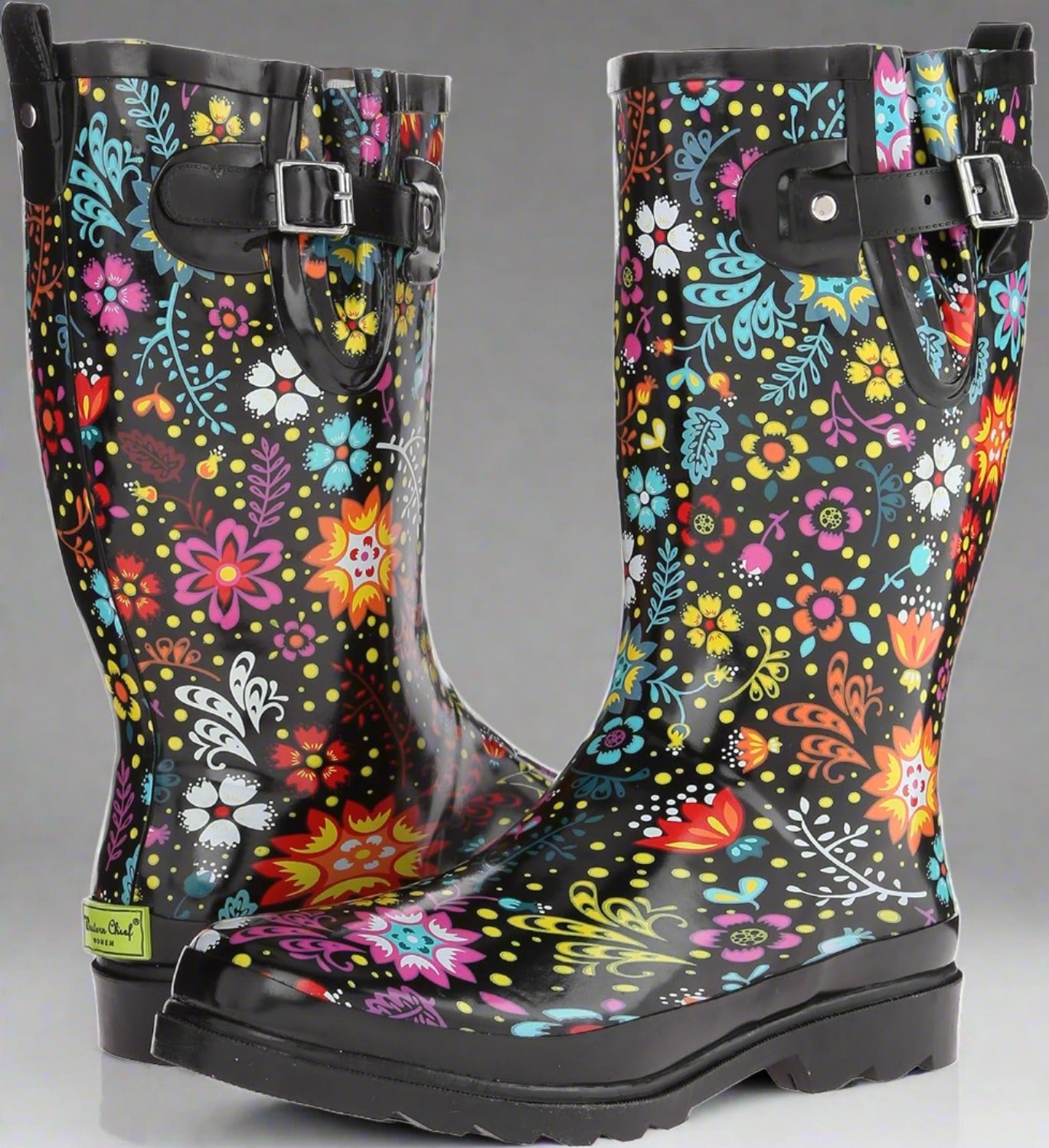 Waterproof Printed Tall Rain Boots - Royal Luxury Deals 