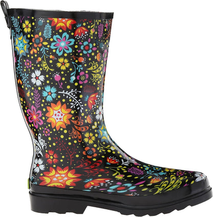 Waterproof Printed Tall Rain Boots - Royal Luxury Deals 